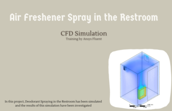 Air Freshener Spray In Restroom CFD Simulation