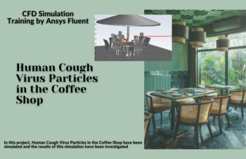 Human Cough Virus Particles In The Coffee Shop, CFD Simulation Ansys Fluent Training