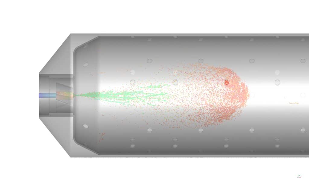 Combustion Chamber by DPM, CFD Simulation Ansys Fluent Training - MR CFD