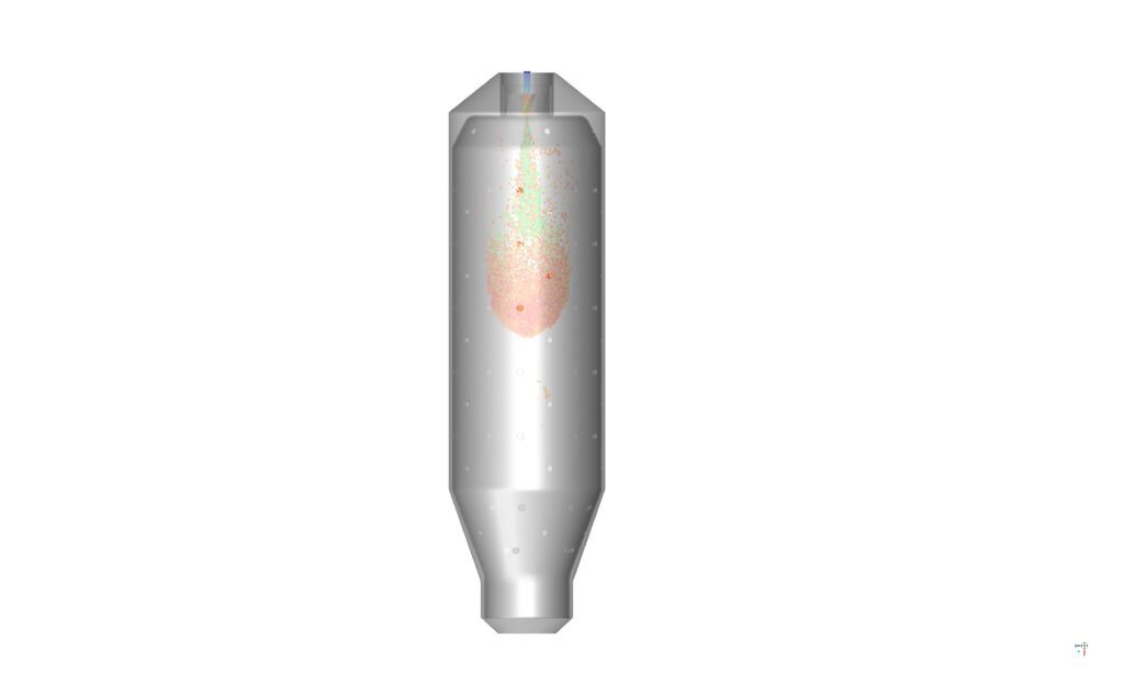 Combustion Chamber by DPM, CFD Simulation Ansys Fluent Training - MR CFD