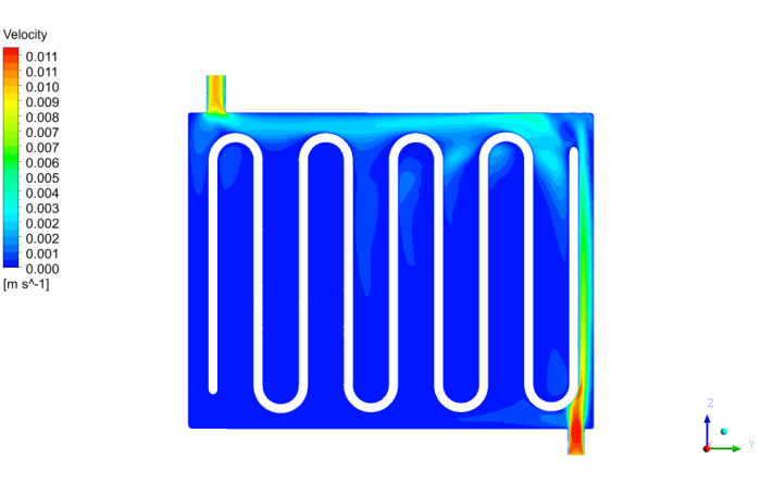 Radiator considering Internal Flow CFD Simulation - MR CFD
