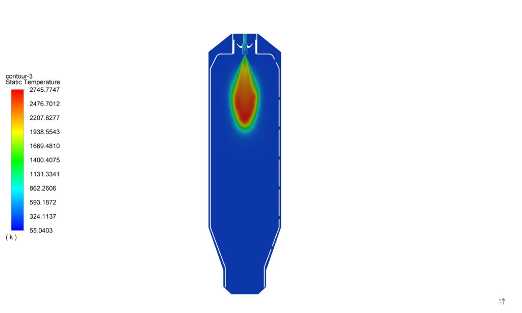 Combustion Chamber by DPM, CFD Simulation Ansys Fluent Training - MR CFD