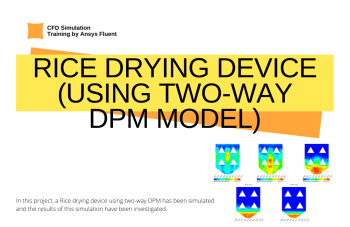 Rice Drying Device (Using Two-way DPM Model), CFD Simulation Ansys Fluent Training