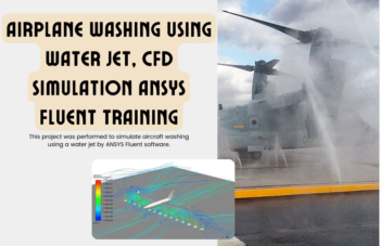 Airplane Washing Using Water Jet, CFD Simulation ANSYS Fluent Training