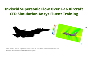 Inviscid Supersonic Flow Over F-16 Aircraft, CFD Simulation Ansys Fluent Training