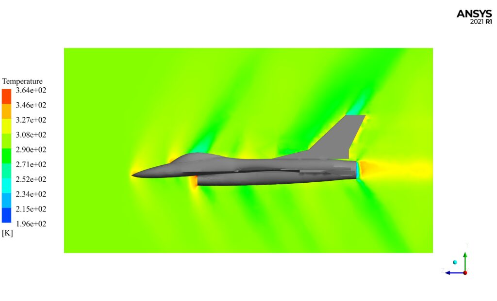 Inviscid Supersonic Flow Over F-16 Aircraft, CFD Simulation Ansys ...