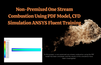 Non-Premixed One Stream Combustion Using PDF Model, CFD Simulation ANSYS Fluent Training