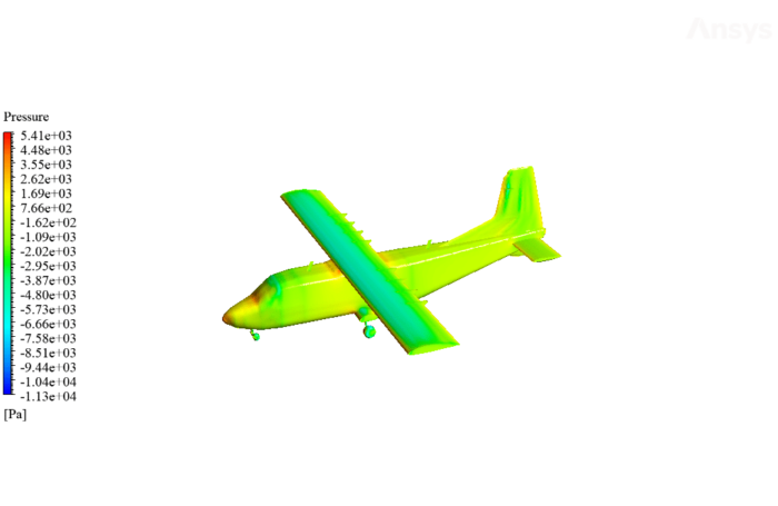 Airflow around an Aircraft, CFD Simulation ANSYS Fluent Training - MR CFD