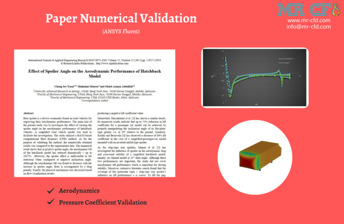 Spoiler Angle Effect, Aerodynamic Analysis, Paper Numerical Validation, ANSYS Fluent Tutorial