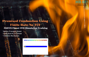 Premixed Combustion Finite Rate/No TCI Simulation