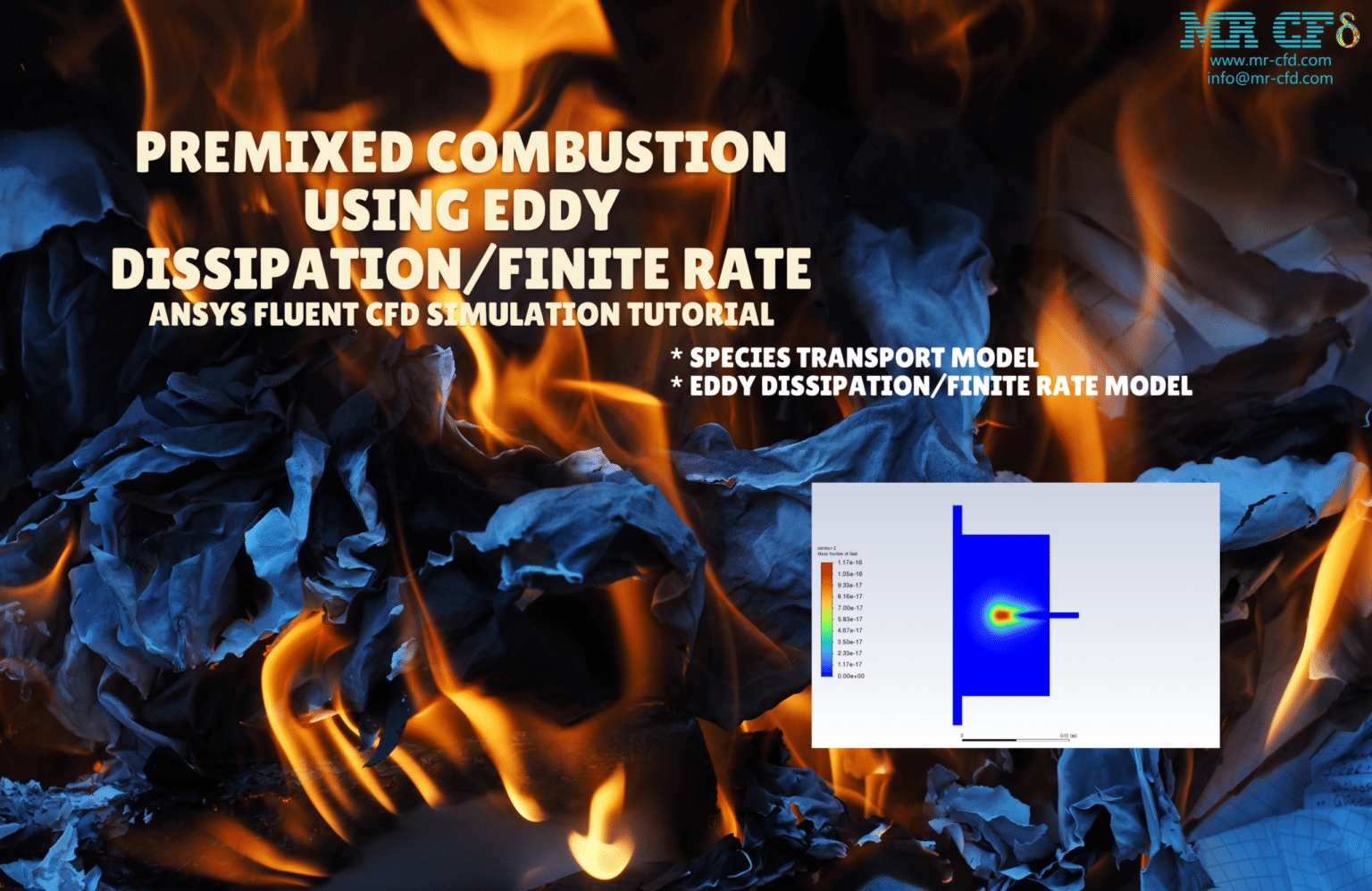 Premixed Combustion, Eddy Dissipation / Finite Rate Model, ANSYS Fluent