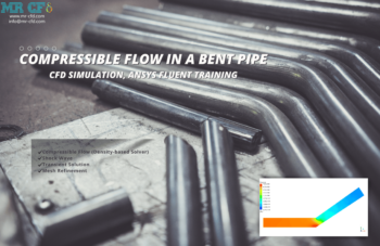 Compressible Flow In A Bent Pipe CFD Simulation, ANSYS Fluent Training