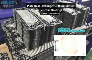 Plate Heat Exchanger CFD Simulation (Viscous Heating), ANSYS Fluent Training