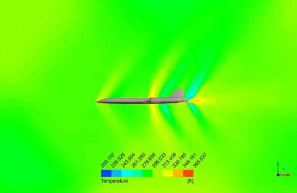 Supersonic Flow over SR-71 Blackbird CFD Simulation - MR CFD