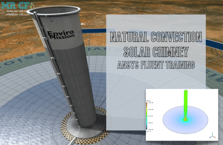 Natural Convection Solar Chimney, ANSYS Fluent Training - MR CFD