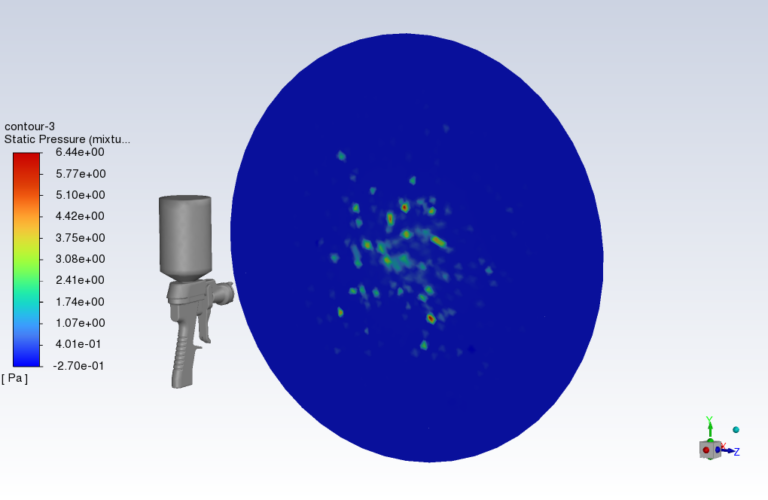 DPM to VOF, Color Spray Gun CFD Simulation Tutorial