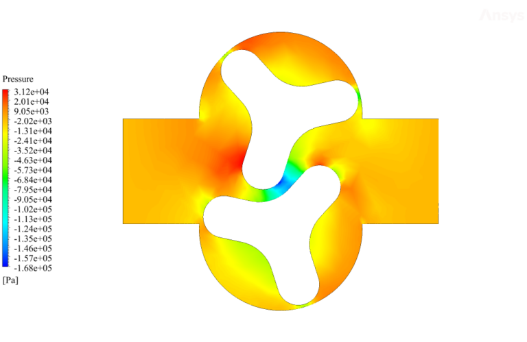 Lobe Pump CFD Simulation, ANSYS Fluent Training - MR CFD