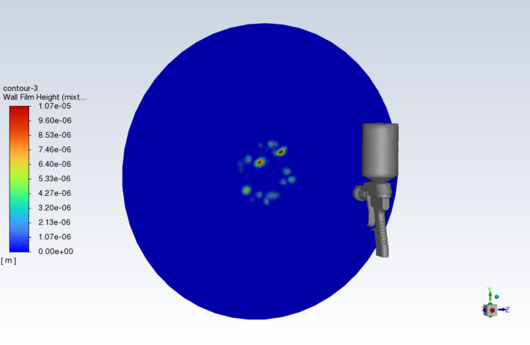 Cfd Powder Spray DPM to VOF, Color Spray Gun CFD Simulation Tutorial