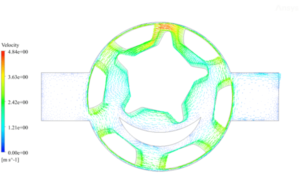 Internal Gear Pump CFD Simulation, ANSYS Fluent Training - MR CFD