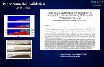 DDPM, Proppant Transport Among Multicluster Hydraulic Fractures, Paper Numerical Validation