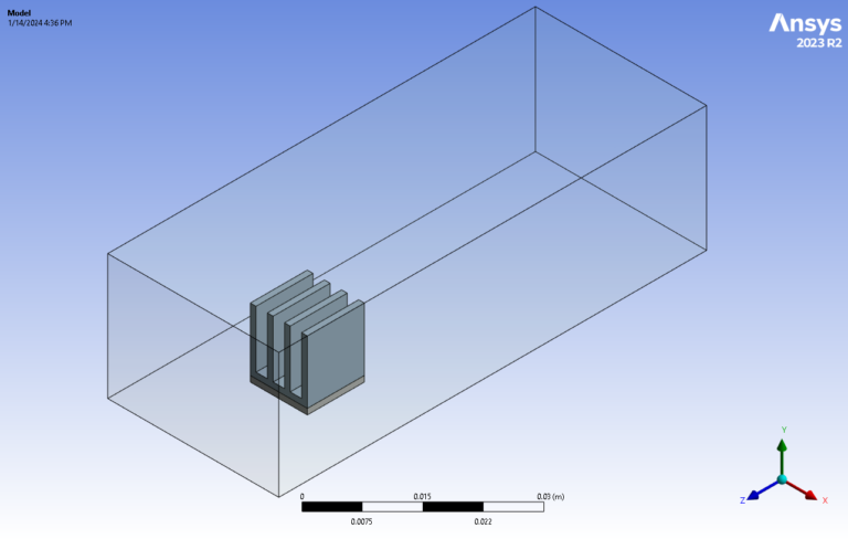Heat Transfer Investigation in a Microchannel Heat Sink, ANSYS Fluent