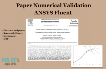 Shrouded Micro-wind Turbine CFD Simulation, Paper Numerical Validation, ANSYS Fluent