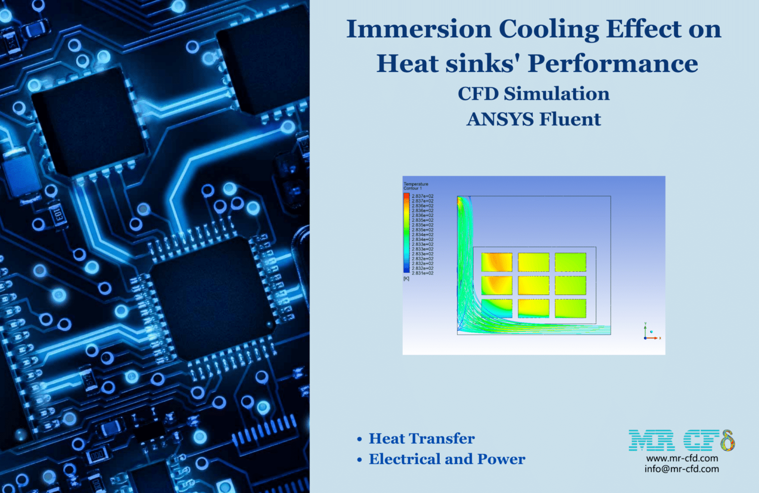 Immersion Cooling Effect on a Heat sink Performance CFD Simulation - MR CFD