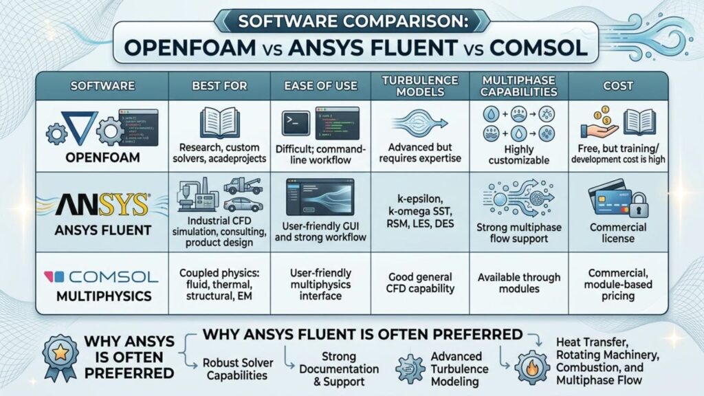 What Is Cfd Simulation? Process, Modeling &Amp; Calculations Guide 5 Cfd Software Comparison: Openfoam Vs Ansys Fluent Vs Comsol