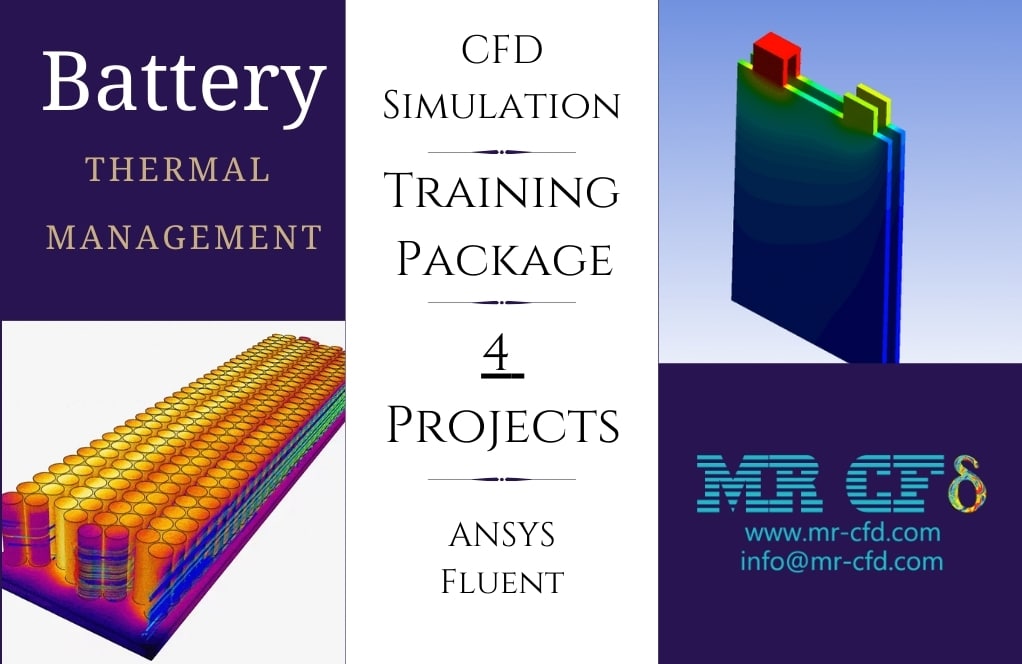 Learning Products 19 Battery Thermal Management Cfd Simulation Training Package: 4 Projects By Ansys Fluent