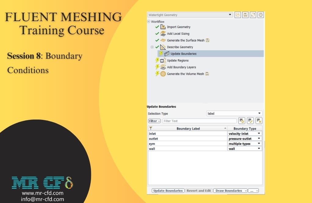 Fluent Meshing Training Course: Session 8, Boundary Conditions
