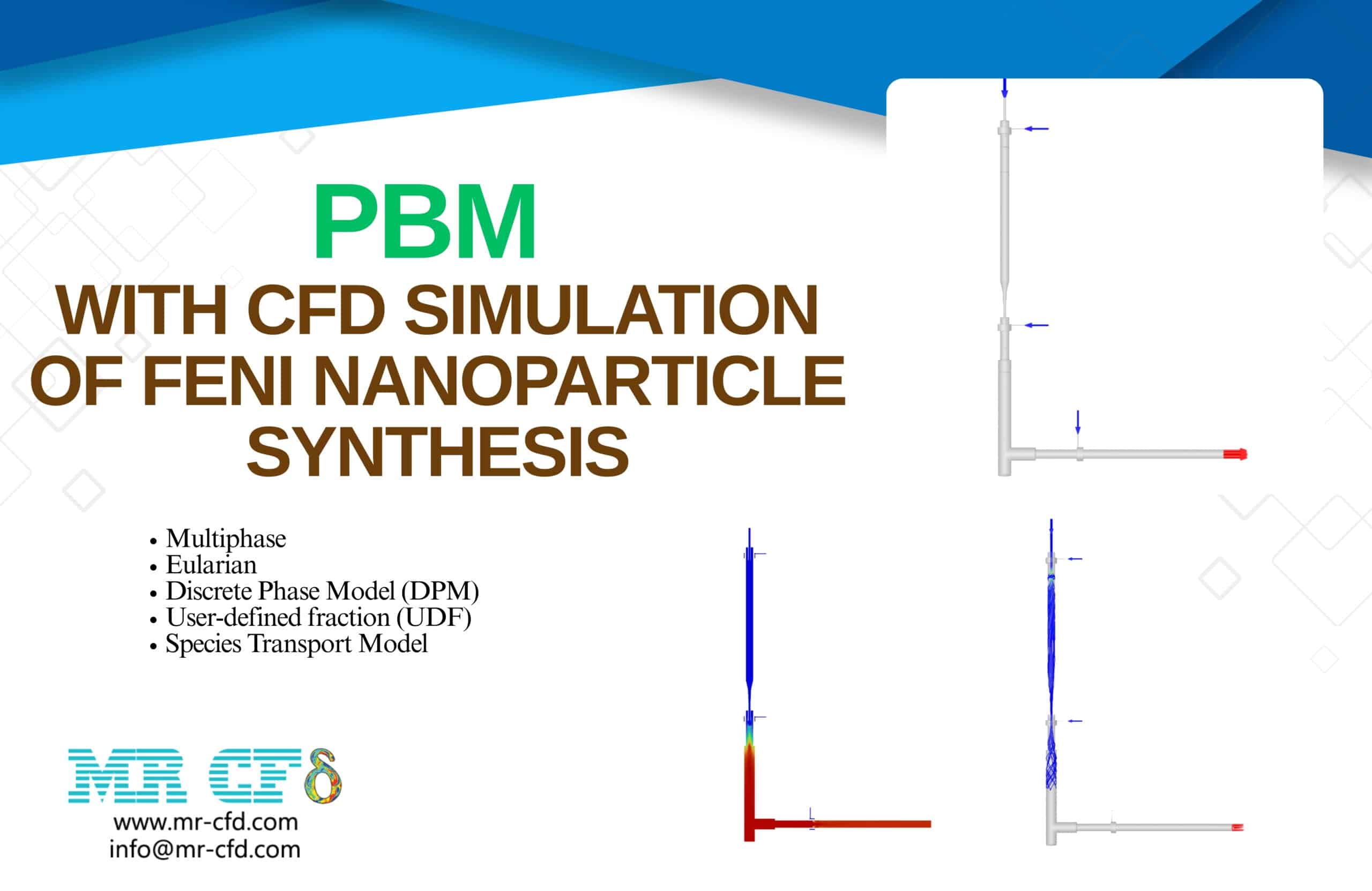 PBM with CFD Simulation of FeNi Nanoparticle Synthesis