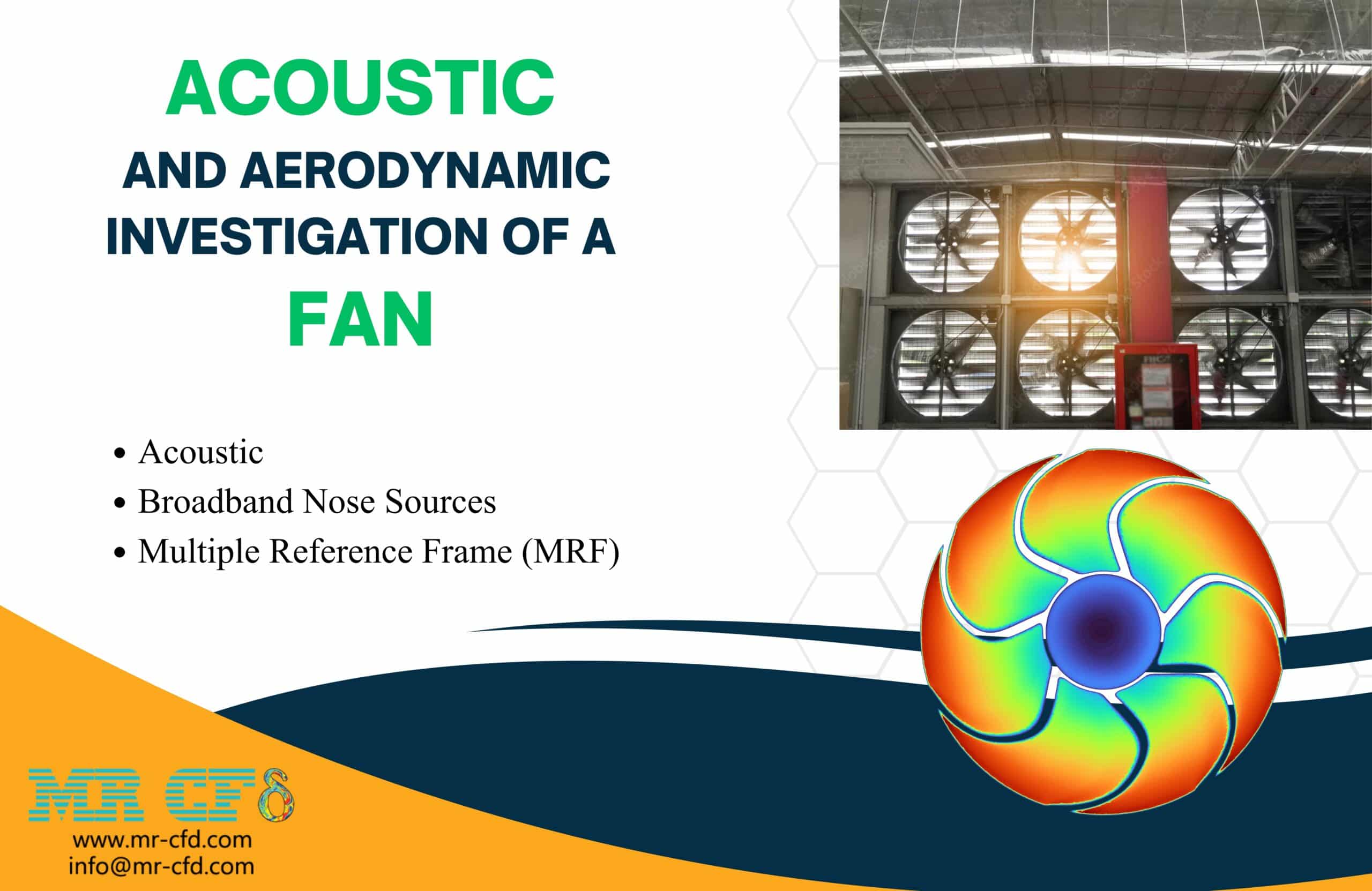 Acoustic and Aerodynamic Investigation of a Fan Using the MRF Technique in ANSYS Fluent