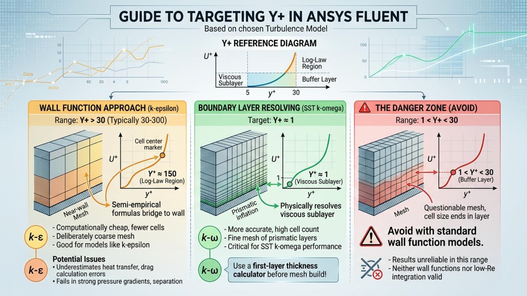 K-Epsilon Vs K-Omega Vs Les: The Ultimate Cfd Turbulence Guide 9 How To Target Y+ In Ansys Fluent