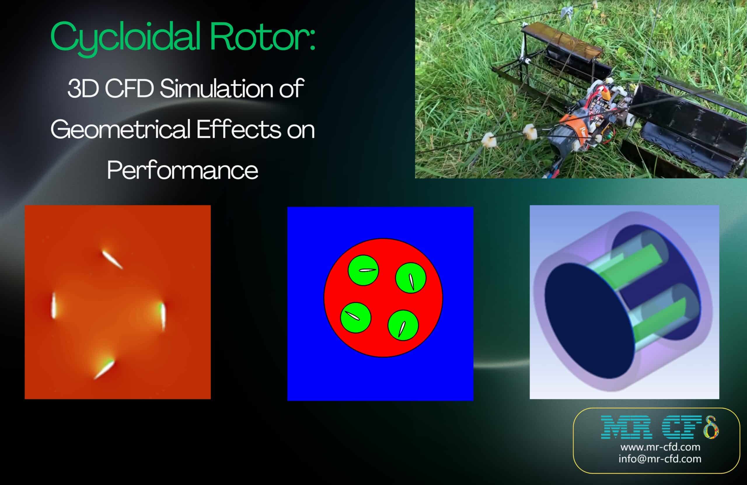 Cycloidal Rotor: 3D CFD Simulation of Geometrical Effects on Performance