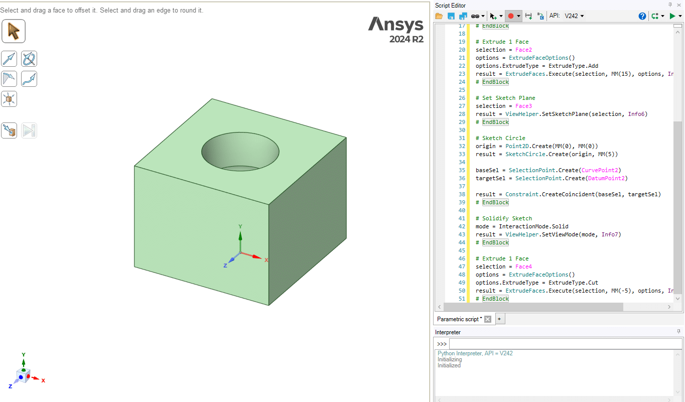 Spaceclaim Course, Session 24: Script Modeling 5 Script Modeling