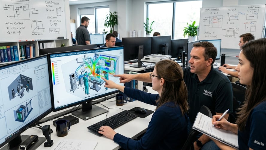 Hvac Golden Training Package: +100 Simulations (All In One Course) 11 Complete Cfd Training For Hvac Engineering Teams