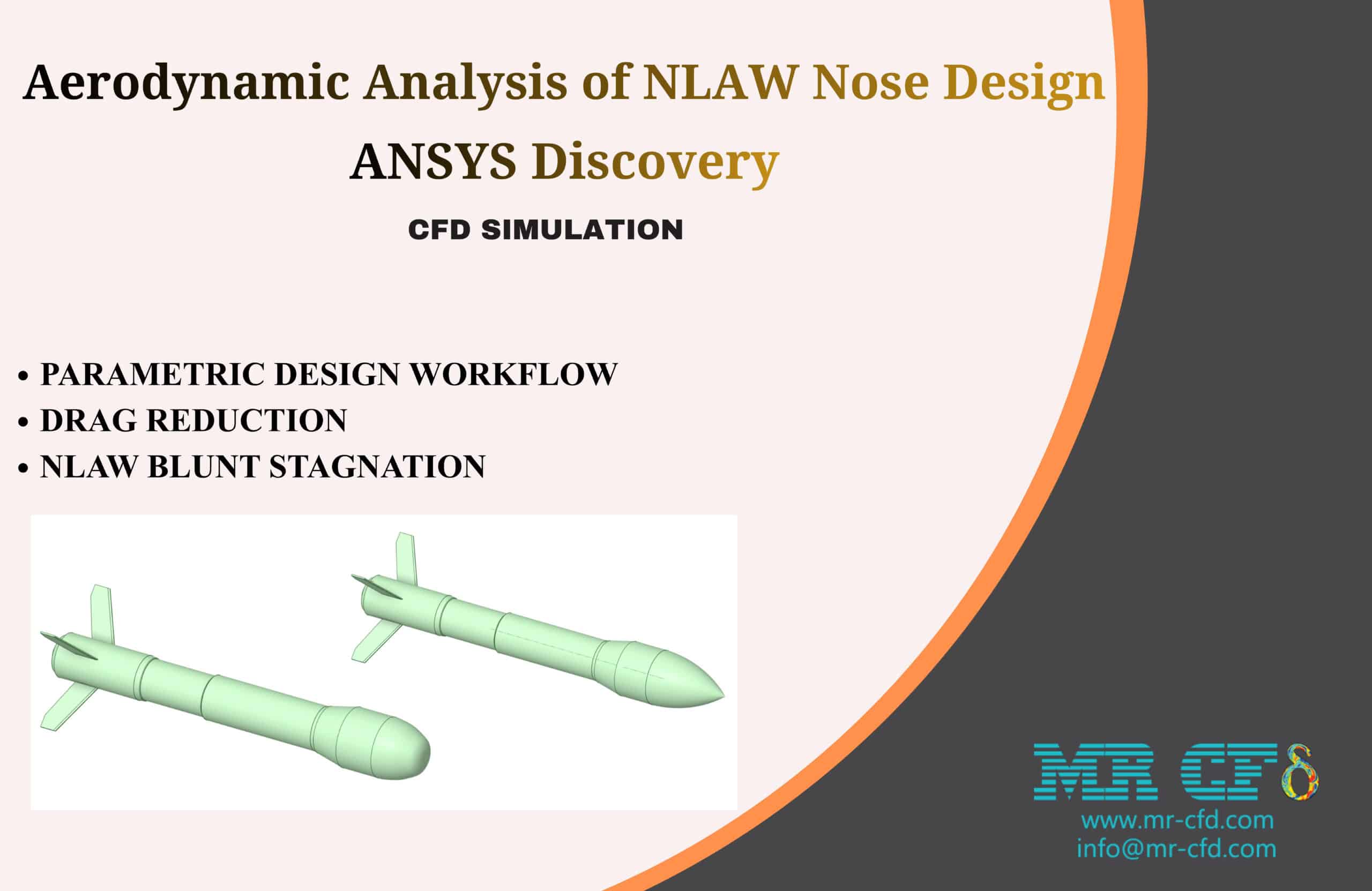 Home 7 Ansys Discovery: Aerodynamic Analysis Of Nlaw Nose Design Cfd Simulation