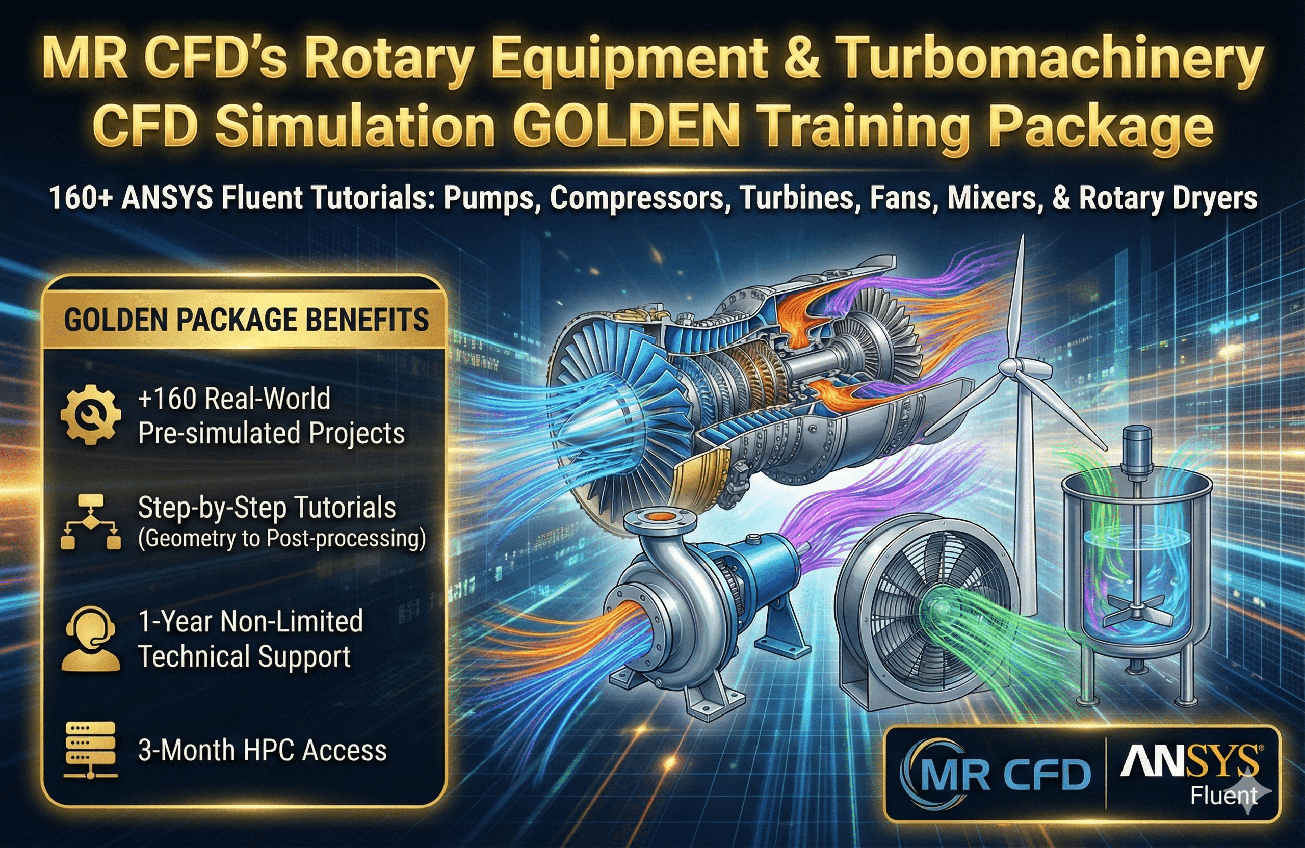 Home 1 Rotary Equipment And Turbomachinery Golden Training Package: +160 Cfd Simulations By Ansys Fluent