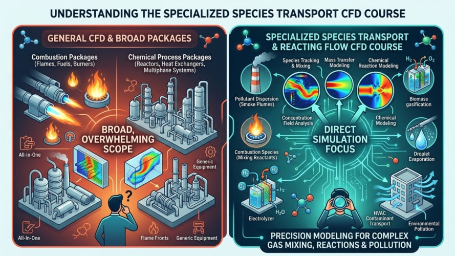Species Transport And Reacting Flow Golden Training Package: +160 Simulations (All In One Course) 14 A Specialized Species Transport Cfd Course, Not A General Combustion Or Chemical Package