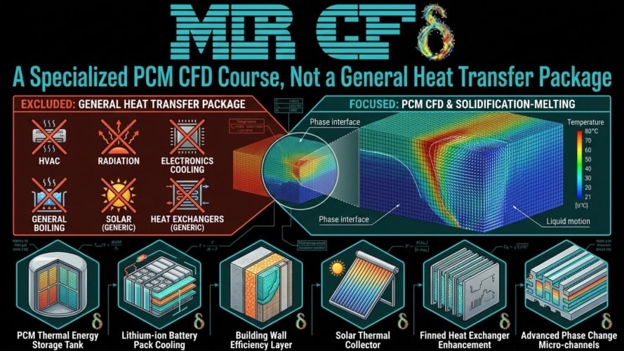 Pcm Golden Training Package: +30 Simulations (All In One Course) 11 A Specialized Pcm Cfd Course, Not A General Heat Transfer Package