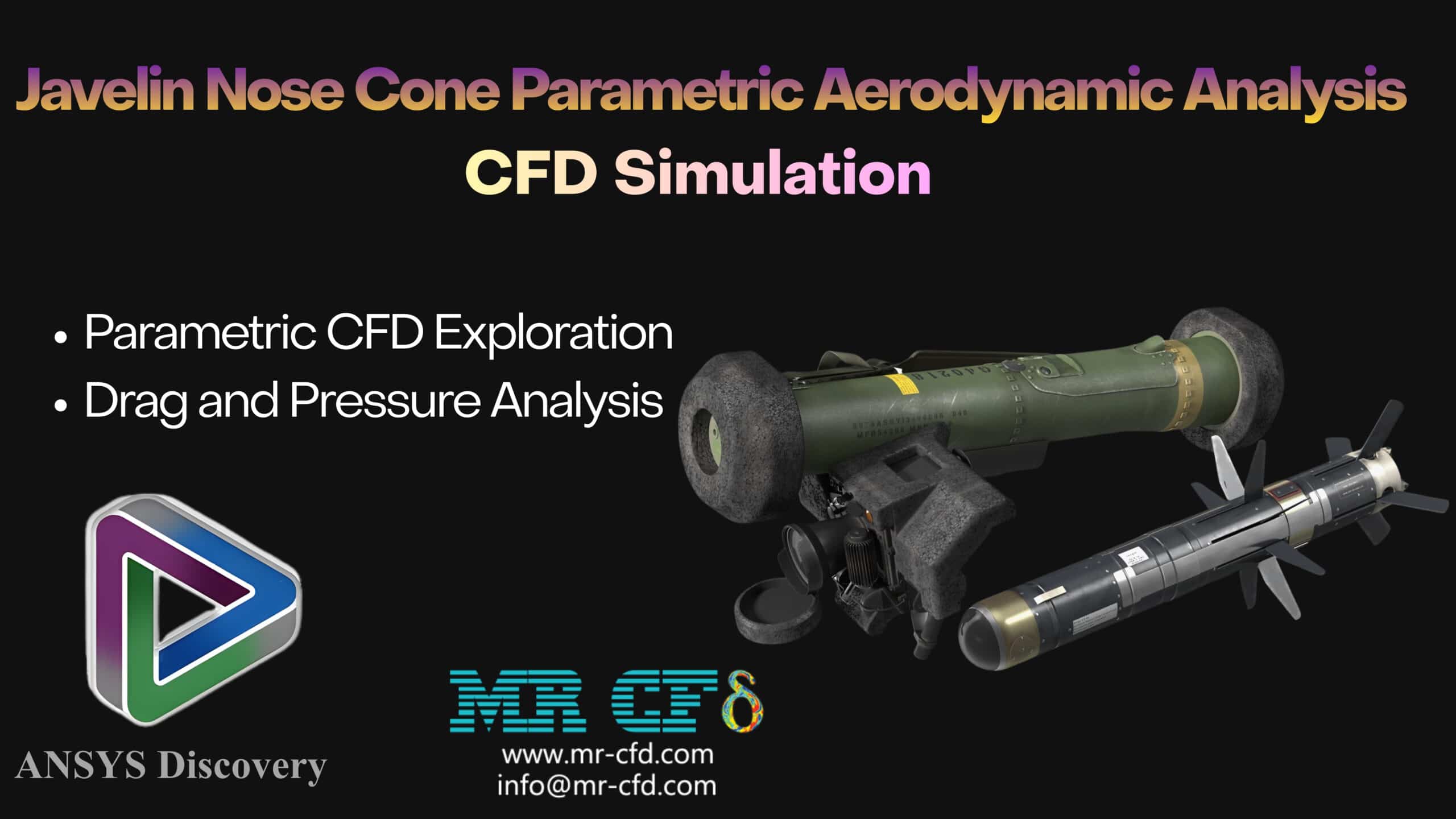 Home 6 Ansys Discovery: Javelin Nose Cone Parametric Aerodynamic Analysis, Cfd Simulation