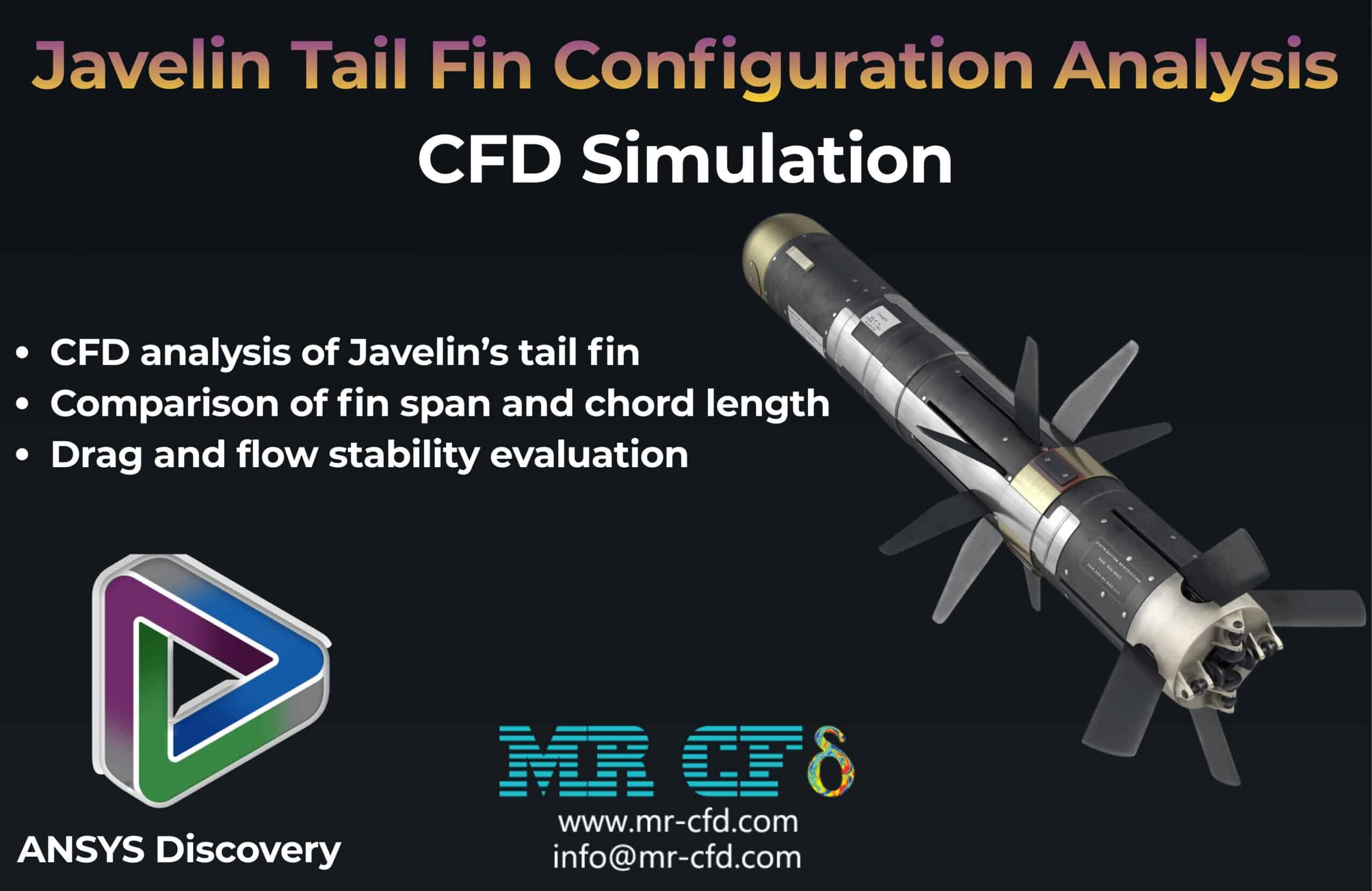 Home 7 Ansys Discovery: Javelin Tail Fin Configuration Analysis, Cfd Simulation