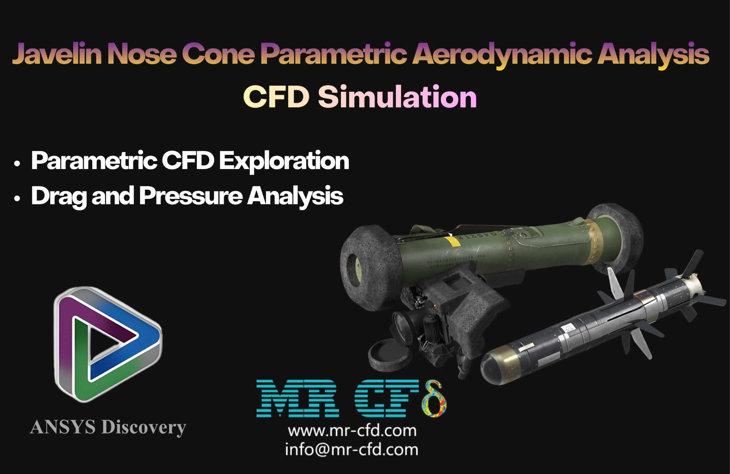 Home 9 Ansys Discovery: Javelin Nose Cone Parametric Aerodynamic Analysis, Cfd Simulation