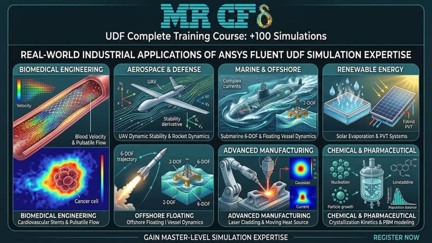 Udf Golden Training Course: +100 Simulations (All In One Course) 10 Real-World Industrial Applications Of Ansys Fluent Udf Simulation Expertise