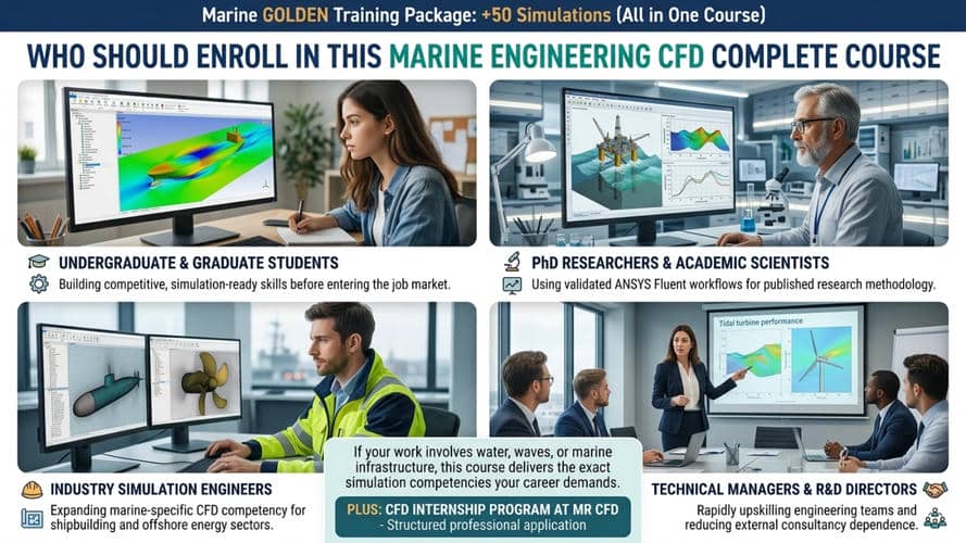Marine Golden Training Package: +50 Simulations (All In One Course) 11 Who Should Enroll In This Marine Engineering Cfd Complete Course