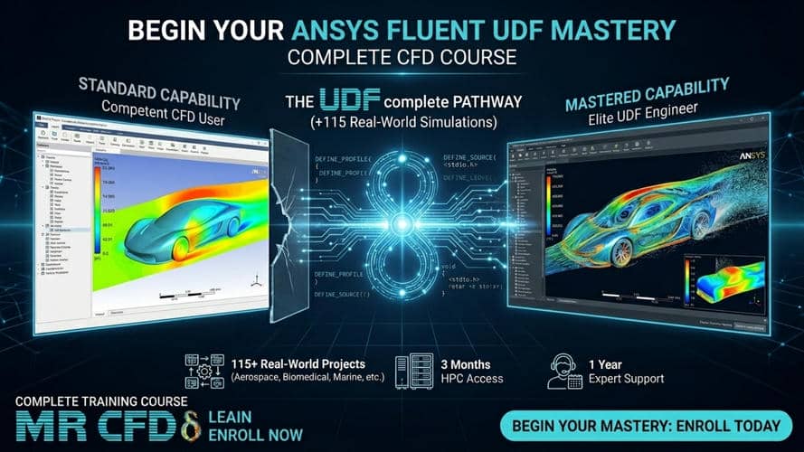 Udf Golden Training Course: +100 Simulations (All In One Course) 13 Download 5 Ansys Fluent Udf Complete Cfd Course