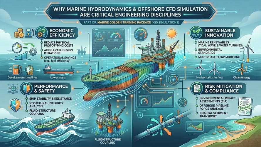 Marine Golden Training Package: +50 Simulations (All In One Course) 8 Why Marine Hydrodynamics And Offshore Cfd Simulation Are Critical Engineering Disciplines