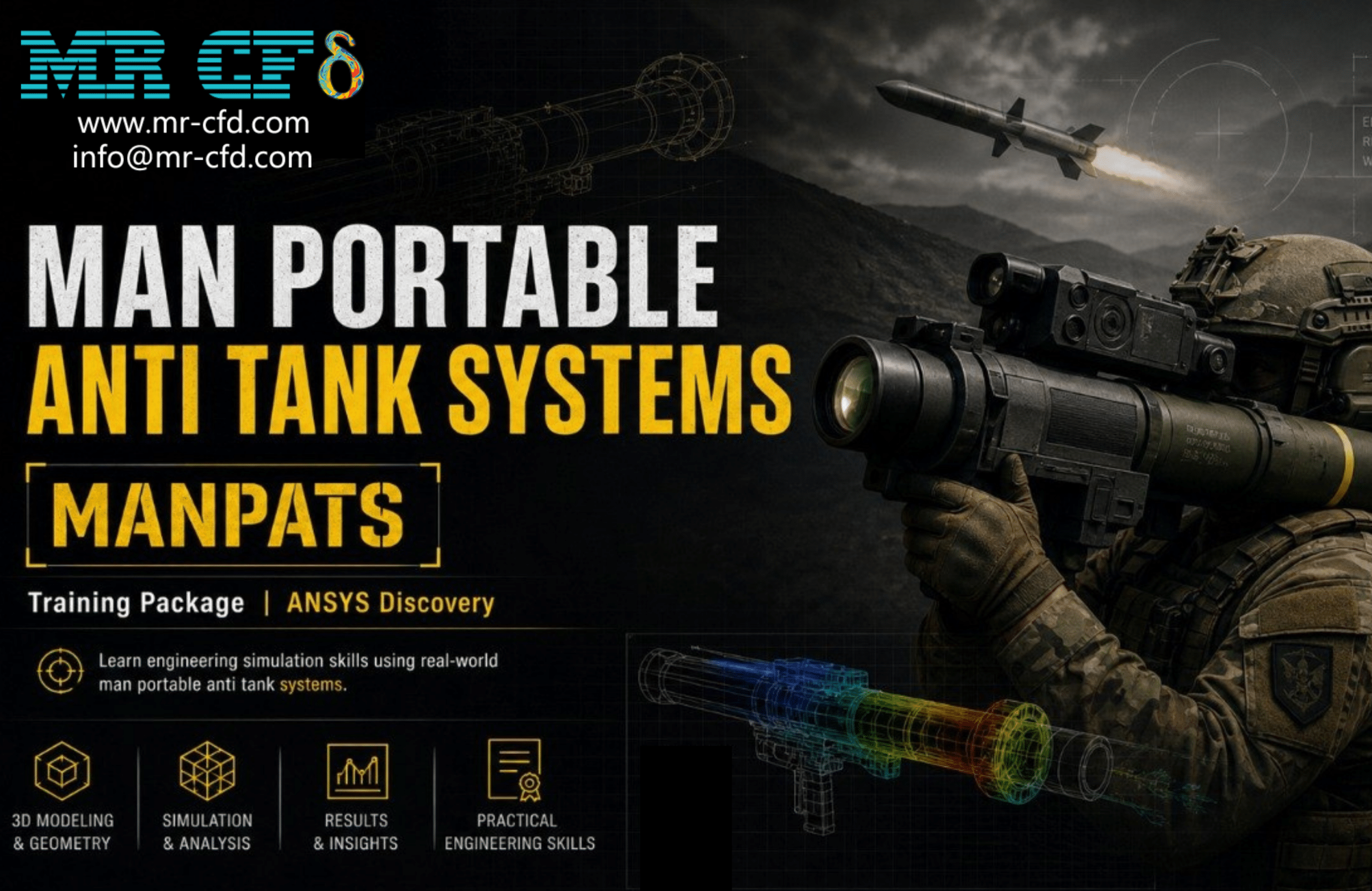 Home 11 Man Portable Anti Tank Systems (Manpats) Training Package: 6 Projects By Ansys Discovery