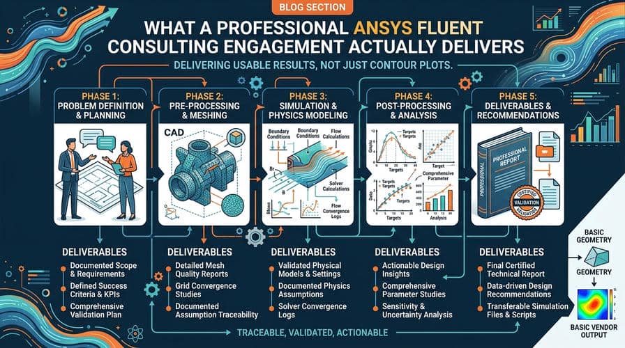 Ansys Fluent Consulting: Get Defensible, Audit-Ready Simulation Results 2 What A Professional Ansys Fluent Consulting Engagement Actually Delivers