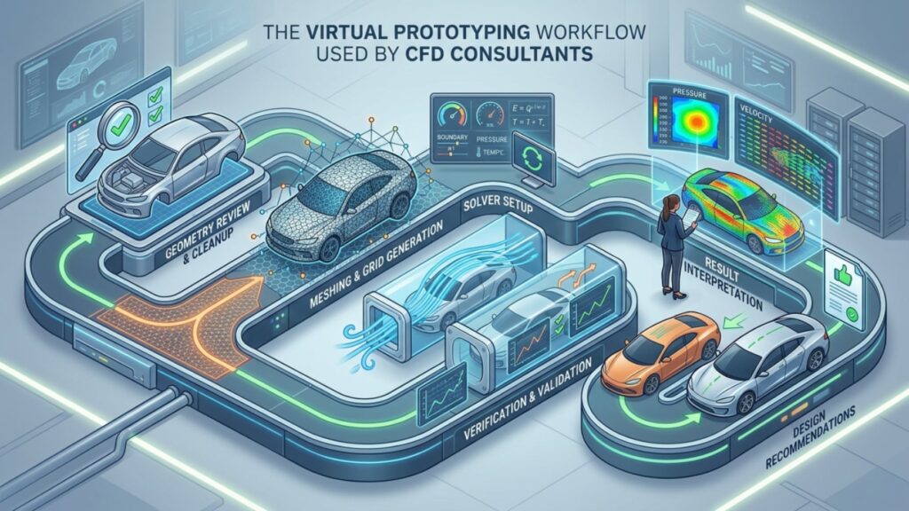 Cfd Simulation Services For Product Design: Reduce Prototyping Cost Before Manufacturing 4 The Virtual Prototyping Workflow Used By Cfd Consultants